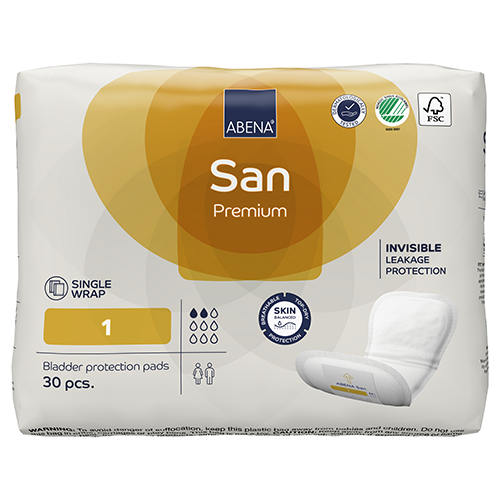 Abena San 1 1 Karton = 10 Btl.à 30 Stück = 300 Stk