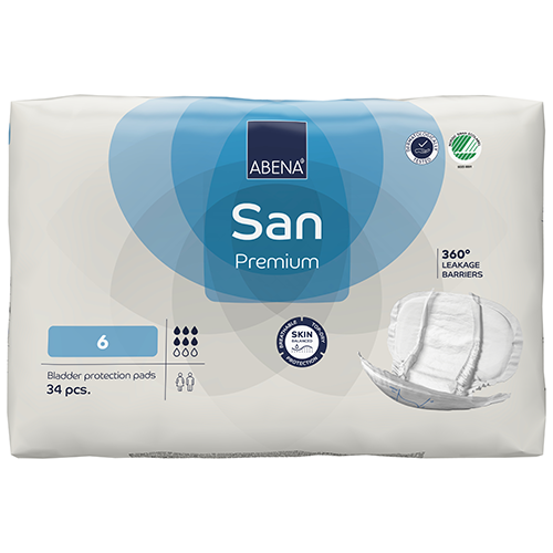 Abena San 6 Karton 3 Beutel à 34 Stück = 102 Stück