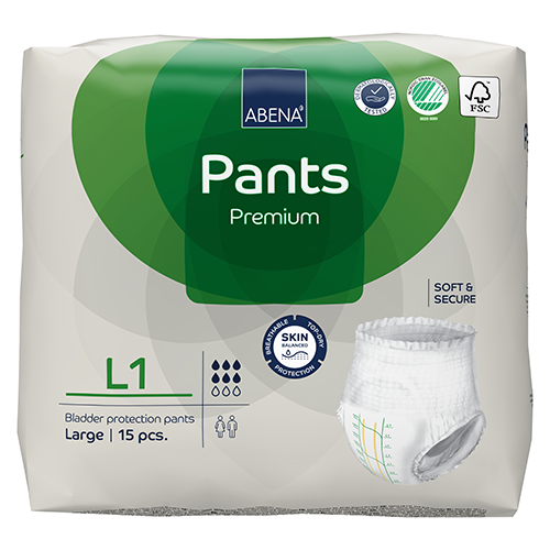 Abena Pants L1 Karton = 6 Beutel à 15 Stück