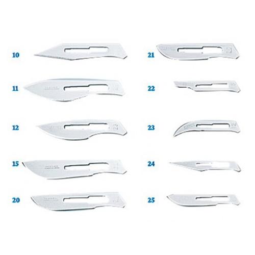Skalpellklingen SWANN-MORTON Fig 10, steril, 100 Stk.