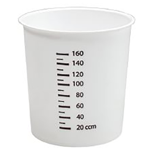 Urinbecher Polypropylen, graduiert Modell 200 INT, ohne Deckel, 500 Stk.