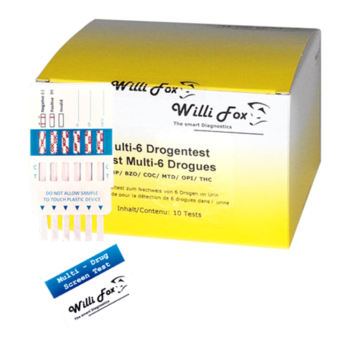 WILLI FOX Drogentest Multi 6 Drogen 2 Stk.