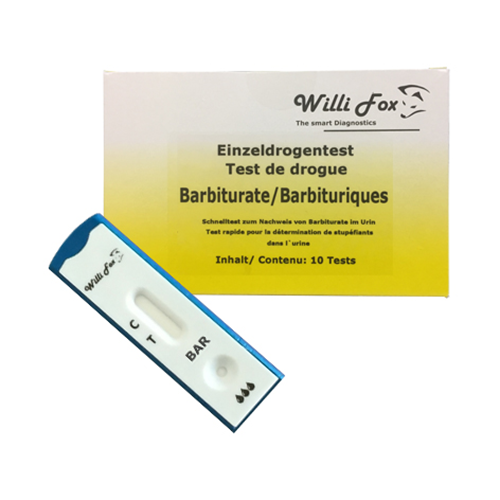 WILLI FOX Einzeldrogentest Barbiturate, 10 Stk.