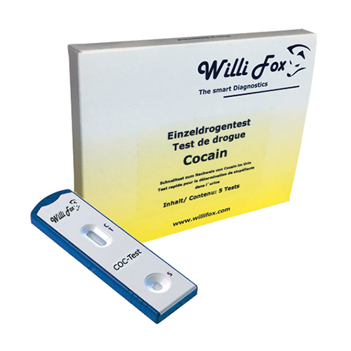 Willi Fox Drogentest, Cocain Urin- Einzeldrogentest, 3 Stk.