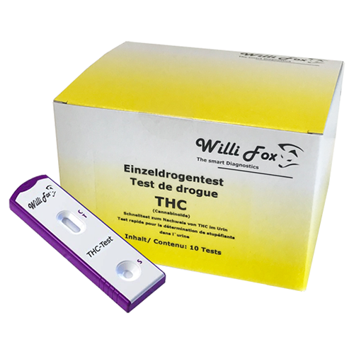 Willi Fox Drogentest THC Urin- Einzeldrogentest, 3 Stk.