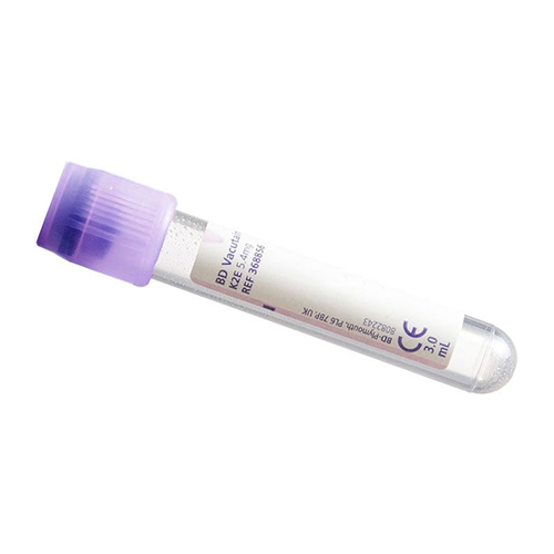 Vacutainer EDTA Röhrchen lila 75 x 13 mm, 3 ml, lila, 100 Stk.