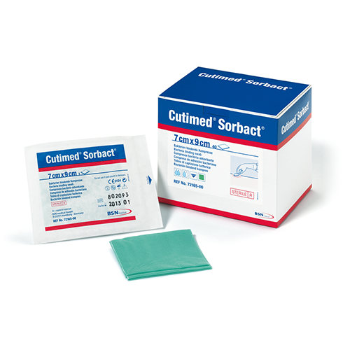 CUTIMED Sorbact Gel  Wundauflage 7.5 x 7.5 cm, 10 Stk.