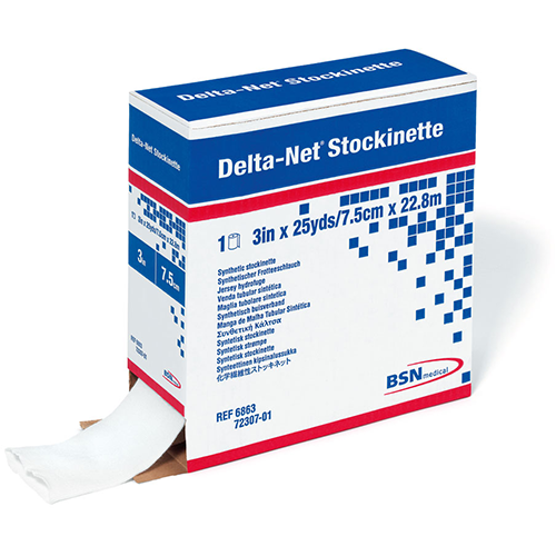 DELTA-NET Stockinette schwarz, 10 cm x 22,8 m, 1 Stk.