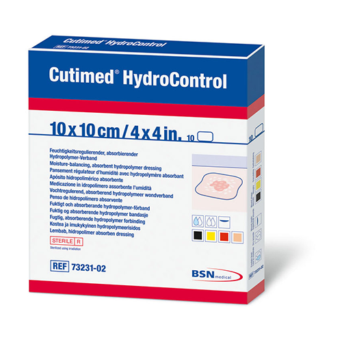 CUTIMED HydroControl Hydropolymerverband 4.5 x 4.5 cm, 10 Stk.