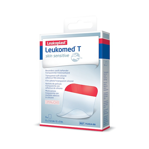 Leukomed T+ Skin Sensitive Wundverband5 x 7.2 cm, 5 Stk.