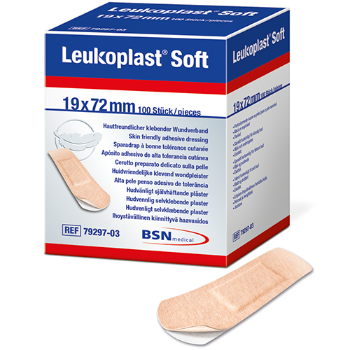 LEUKOPLAST Soft Strips Wundschnellverban 19 x 72 mm, 100 Stk.