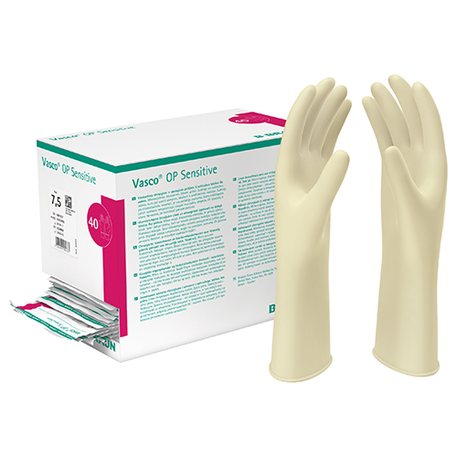 Vasco OP Sensitive OP-Handschuhe latex steril, puderfrei, Gr. 6,0, 40 Paar