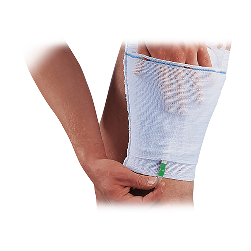 Urimed Fix Beinbeuteltasche Gr. S, gelb, 2 Stk.