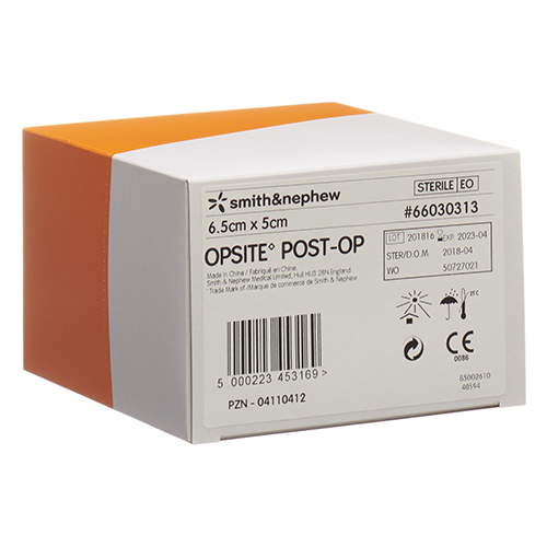 Opsite Post OP Folienverband 6.5 x 5 cm, 5 Stk.