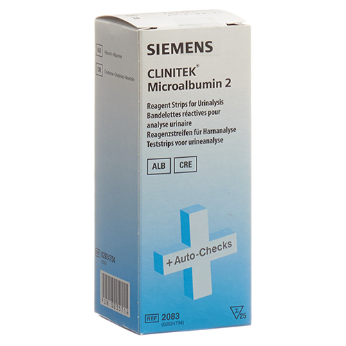 Clinitek Microalbumin 2 Harnstreifen 25 Stk.