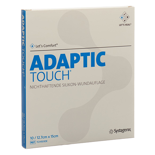Adaptic Touch Silikonwundauflage 5 x 7.6 cm, 10 Stk.