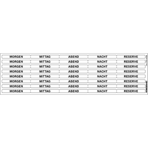 Etiketten mit Abgabeperioden 25 Blatt à 8 x 5 Stk.