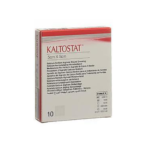 Kaltostat Kompresse 5 x 5 cm, 10 Stk.