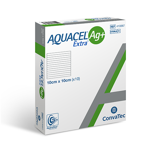 Aquacel Ag+ Extra Wundauflage 5 x 5 cm, 10 Stk.