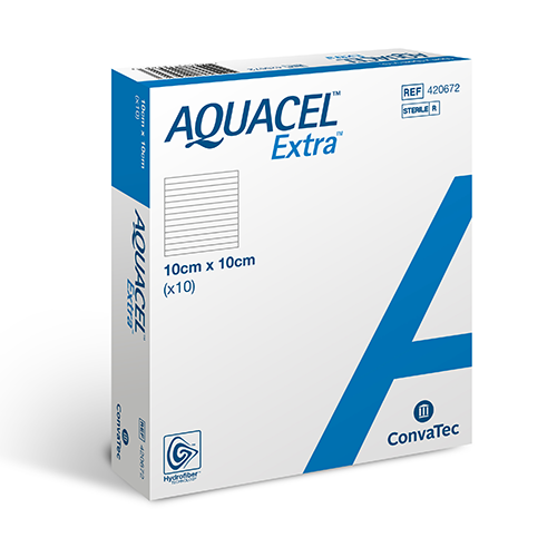 Aquacel Extra Wundauflage 5 x 5 cm, 10 Stk.