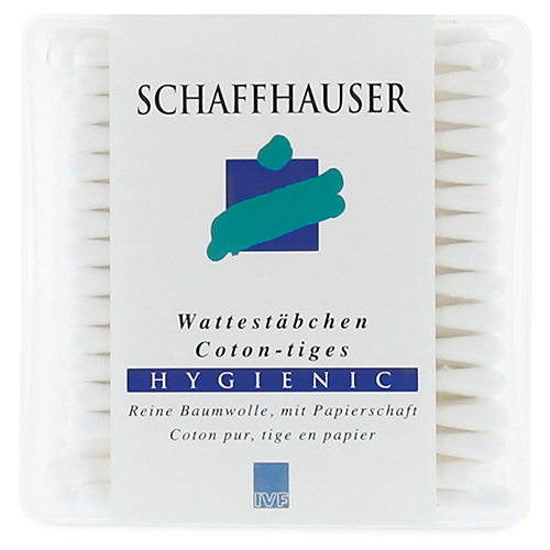 Sicherheitswattestäbchen Dose, 56 Stk.