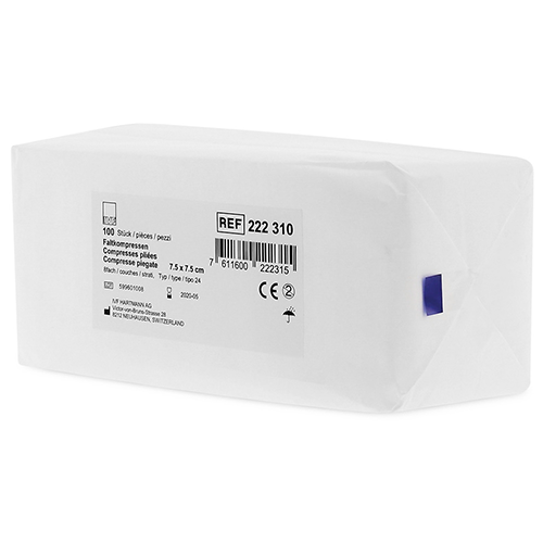 IVF Faltkompressen Typ 24 unsteril, 8f, 5 x 5 cm, 100 Stk.