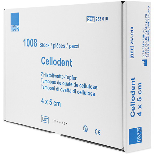 Cellodent Zellstoffupfer unsteril, 4 x 5 cm, 1008 Stk.
