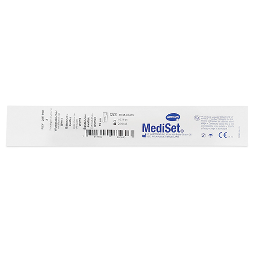 Mediset Wattestäbchen steril, Kopf klein, 15 cm, 150 Stück