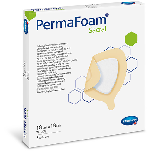 PermaFoam Sacral Schaumverband steril, 18 x 18 cm, 10 Stk.