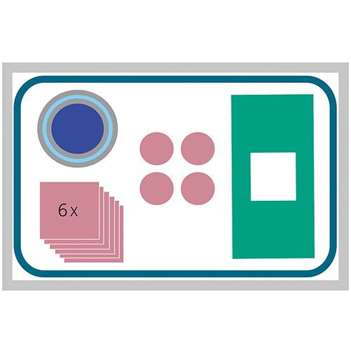 Verbandw. Set. Einschlagt. 7494 steril, 1 Stk.