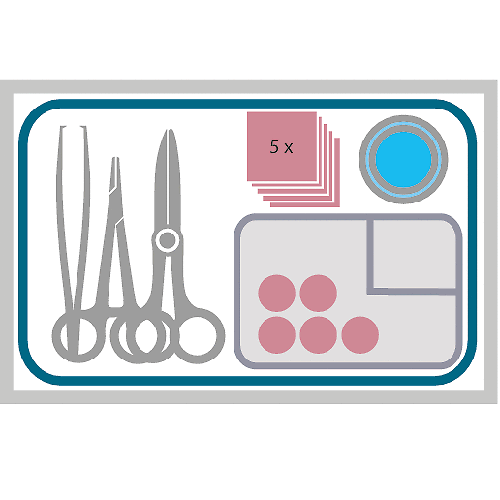 Mediset Naht-Set Nr 7470 steril, 1 Stk.