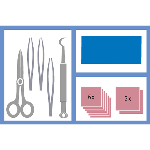 WundSet mit Kürette A2174 steril, 1 Stk.