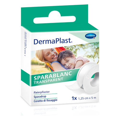 Dermaplast Sparablanc transparent 9.2 m x 2.5 cm, 12 Stk.