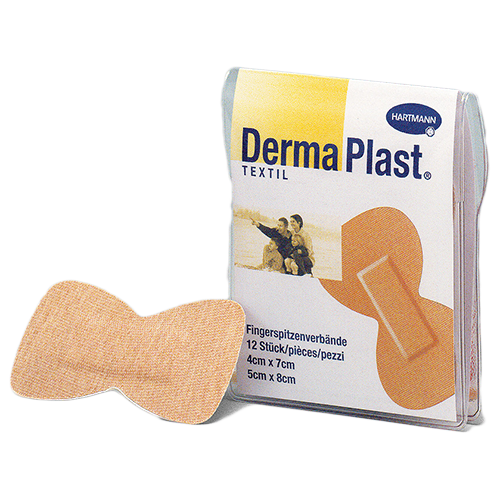 Dermaplast Fingerspitzenverband textil, 5 x 6 cm, 12 Stk.