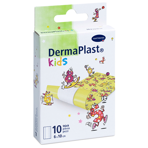 Dermaplast Kids Wundschnellverband plastic, 6 x 10 cm, 10 Stk.