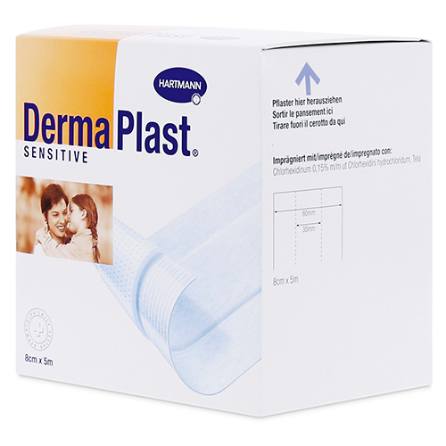 Dermaplast sensitive Wundschnellverbandweiss, 6 x 10 cm, 10 Stk.
