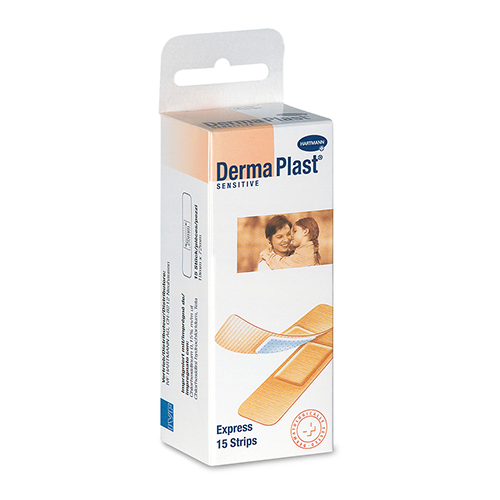 Dermaplast sensitive Express Strips vlies, 19 x 72 mm, 15 Stk.