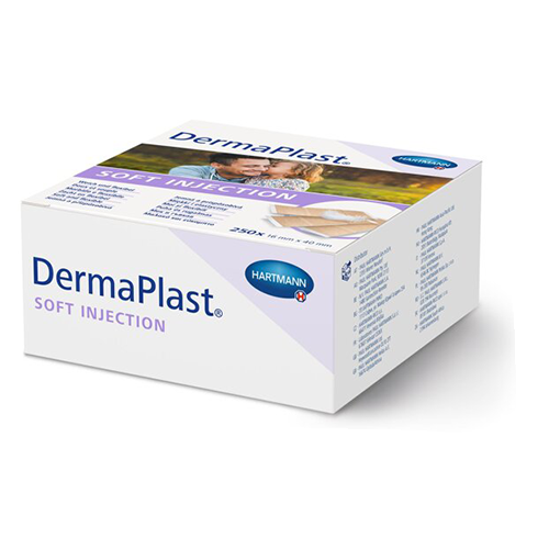 DermaPlast Injektionspflaster 16 x 40 mm, beige, 250 Stk.