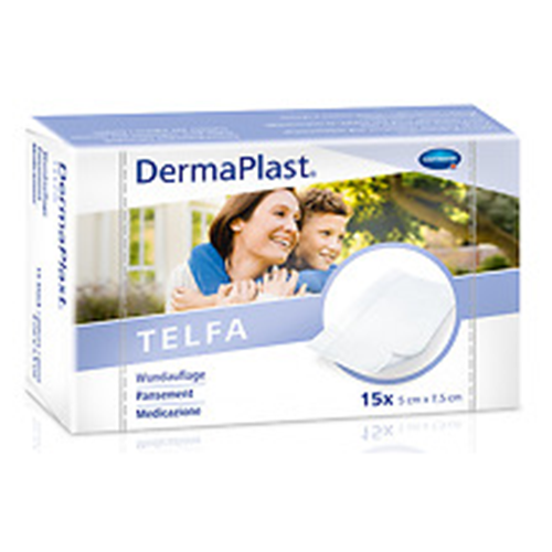 DermaPlast Compress Plus 5 x 7,5 cm, 15 Stk.