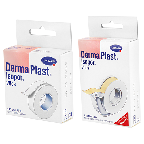 Dermaplast Isopor Vlies Fixierflaster weiss, 1.25 x 9.2 m, 1 Stk