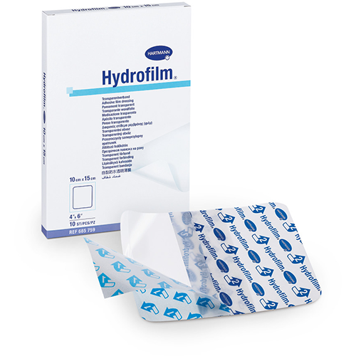 Hydrofilm Wundverband transparent steril, 6 x 7 cm, 10 Stk.