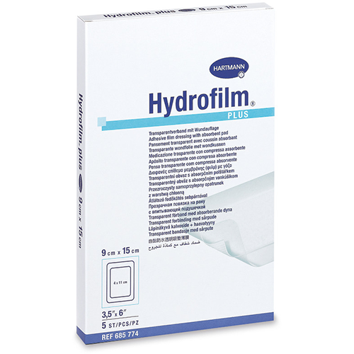 Hydrofilm Plus  Wundverband transparent 5 x 7,2 cm, 5 Stk.