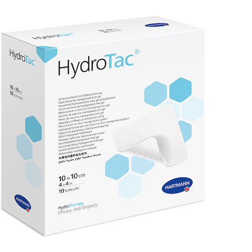 HydroTac Schaumverband steril, 10 x 10 cm, 10 Stk.