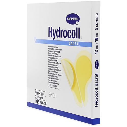 Hydrocoll sacral Hyrokolloidverband steril, 12 x 18 cm, 5 Stk.