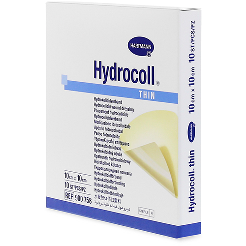 Hydrocoll thin Hydrokolloidverband steril, 7,5 x 7,5 cm, 10 Stk.