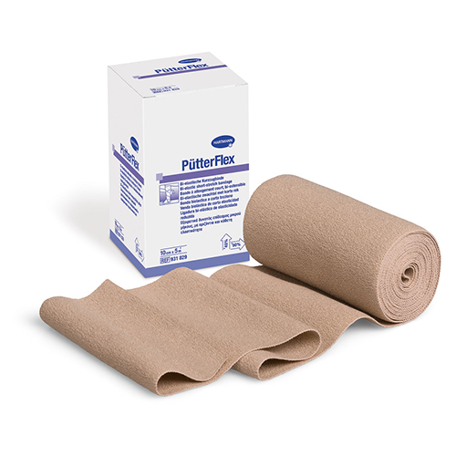 Pütterbinde Flex Kompressionsbinde 5 m x 8 cm + 10 cm, 2 Stk.