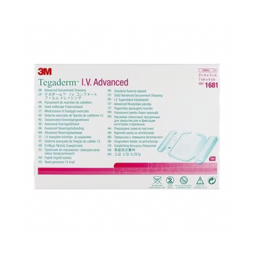 Tegaderm I.V. Advanced Verband 7 x 8 cm, 100 Stk.