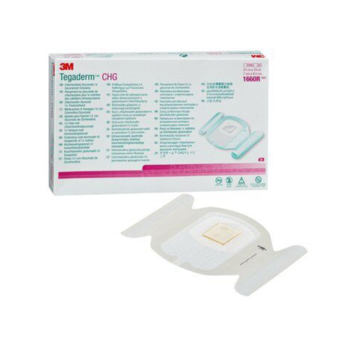 Tegaderm CHG I.V. Fixierverband7 x 8,6 cm, 25 Stk.