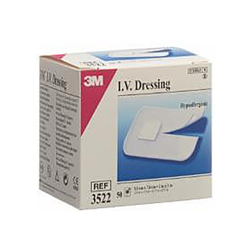 Medipore IV Kanülenfixierpflaster 5.1 x 7.6 cm, steril, 50 Stk.