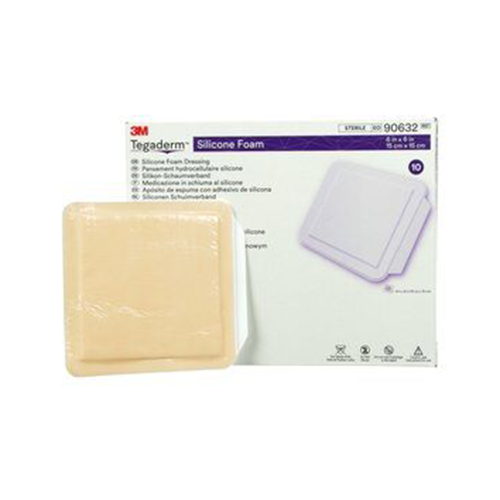 Tegaderm Silikon Schaumverband 15 x 15 cm, 10 Stk.